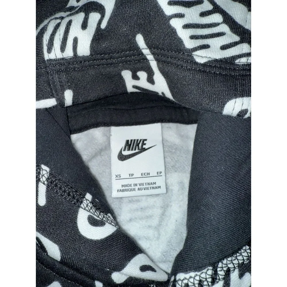 Nike Boys‎ Outfit Size XS 6/7 Hoodie Pants Cotton Black White EUC